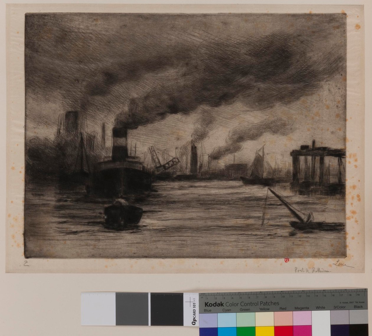 Port w Rotterdamie autorstwa Maximilien Luce