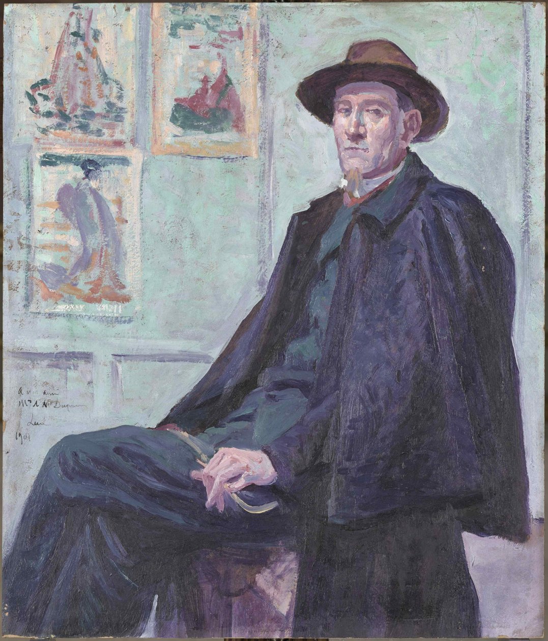 Portret Feliksa Fénéona, 1901. autorstwa Maximilien Luce