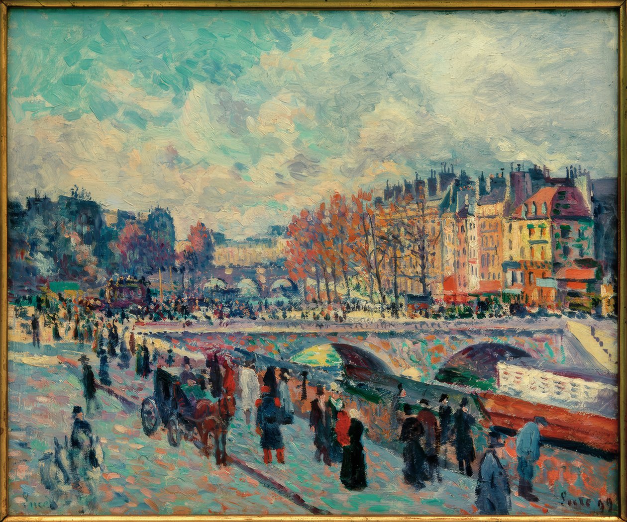Quai St-Michel autorstwa Maximilien Luce