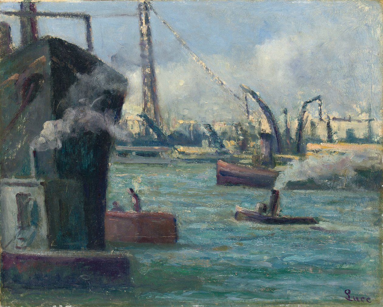 Port Rouen, autorstwa Maximilien Luce