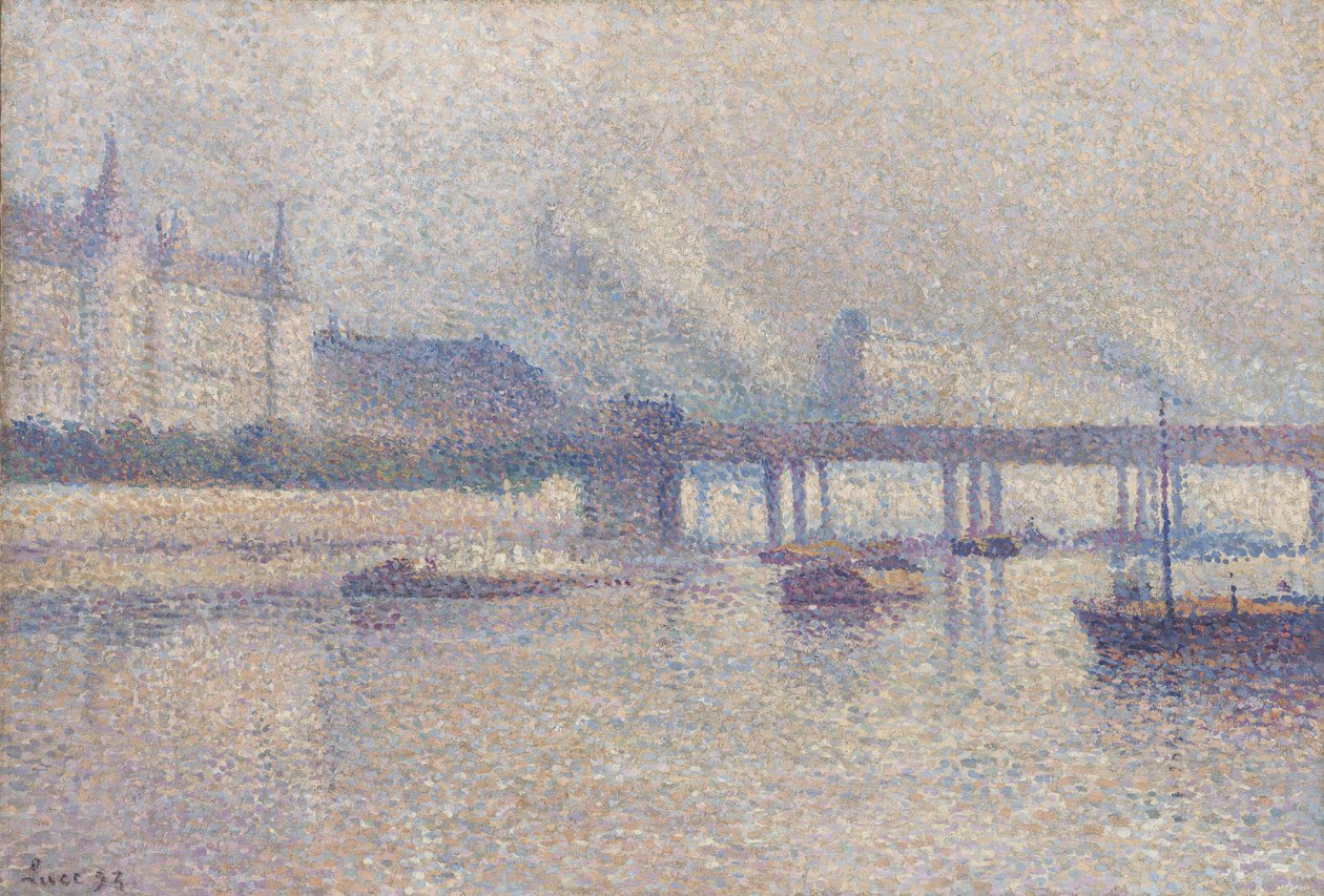 Brzegi Sekwany w Paryżu, 1893 autorstwa Maximilien Luce