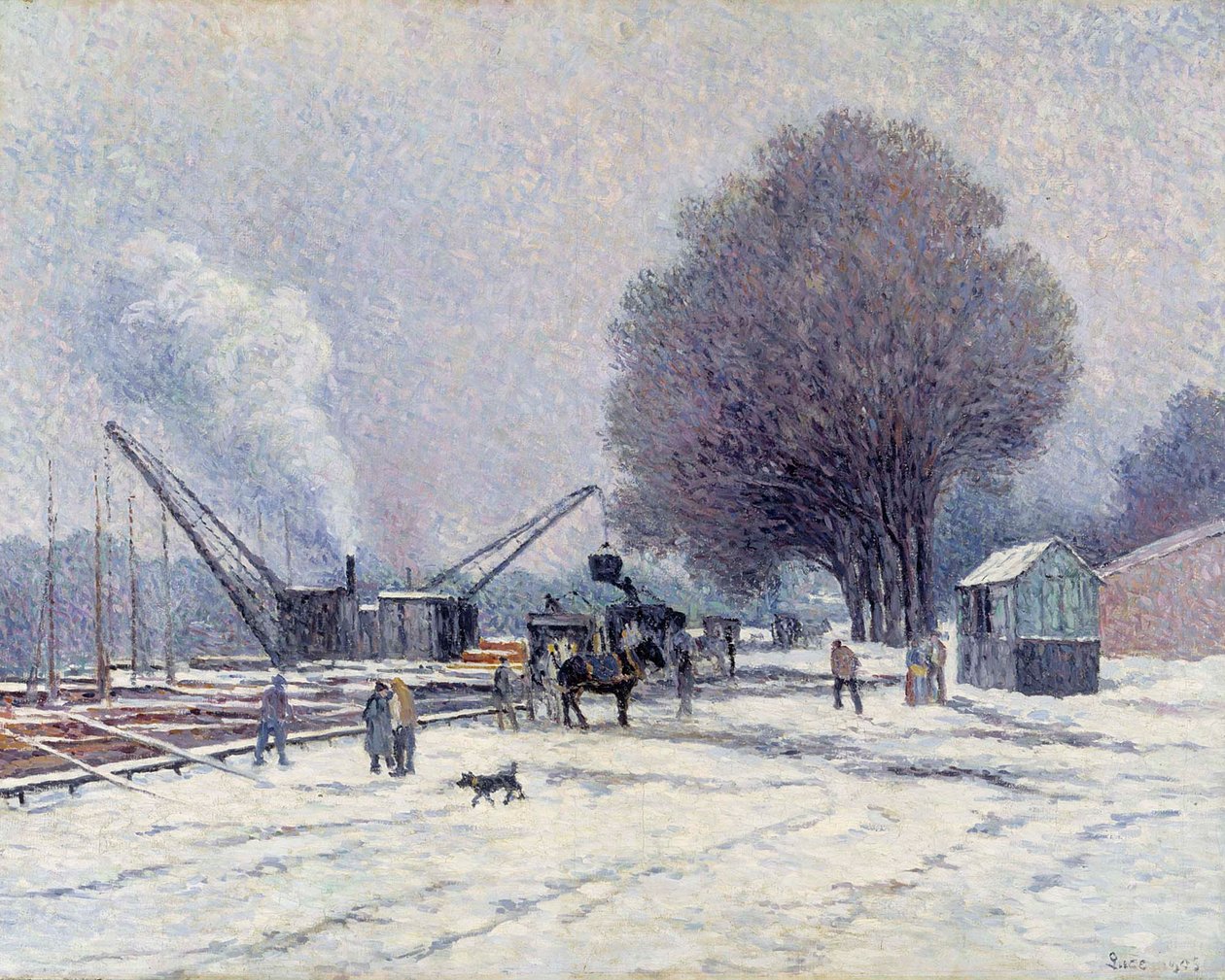 Nabrzeże w Boulogne autorstwa Maximilien Luce