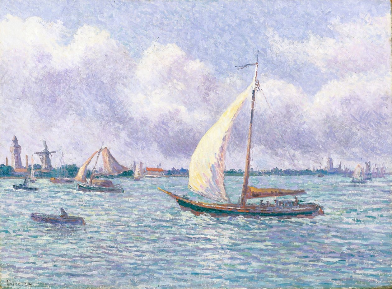 Moza w pobliżu Dordrechtu autorstwa Maximilien Luce