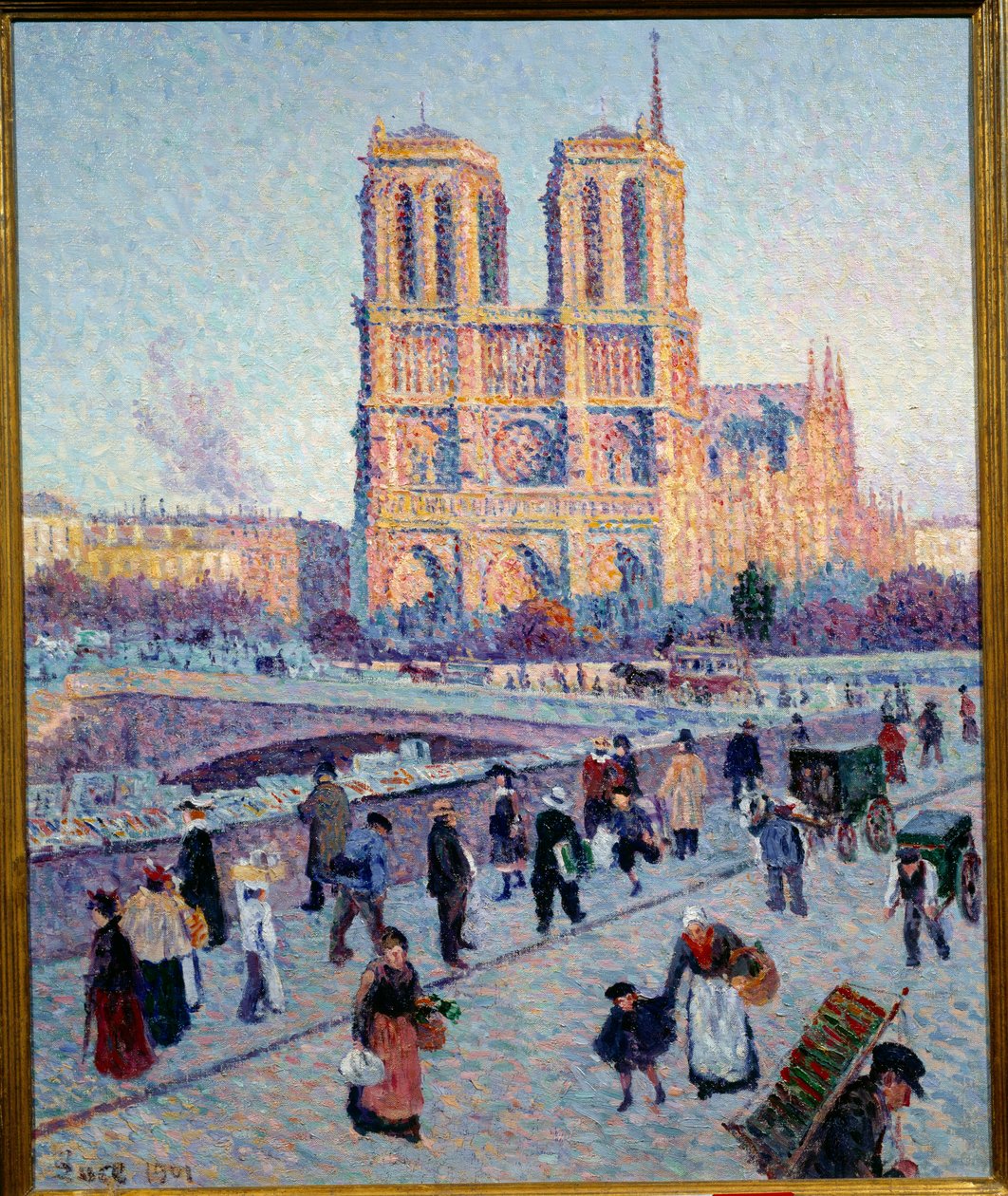 Quai Saint Michel i Notre Dame autorstwa Maximilien Luce