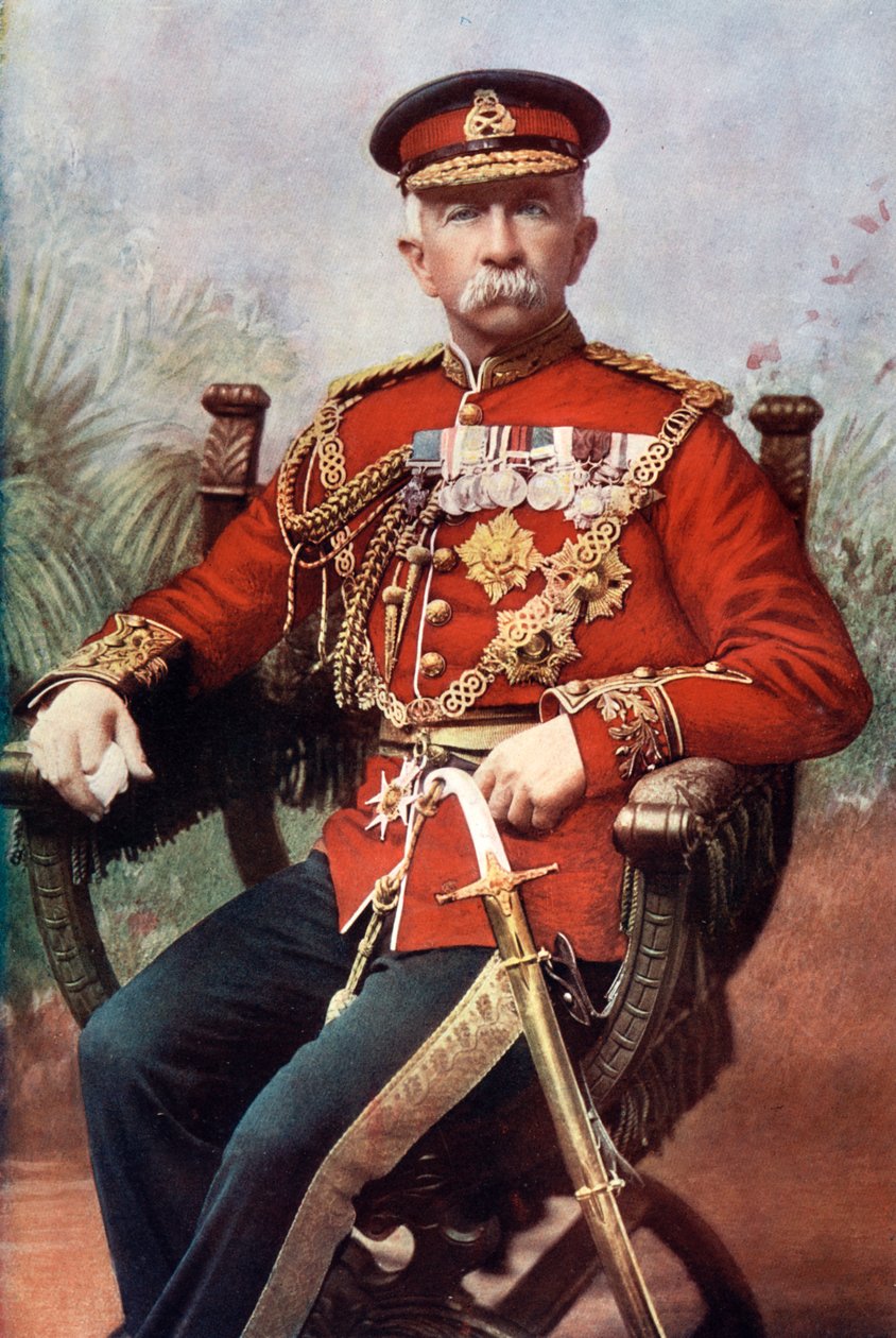 Sir Henry Evelyn Wood, angielski feldmarszałek i odbiorca Krzyża Wiktorii, 1902. autorstwa Mayall