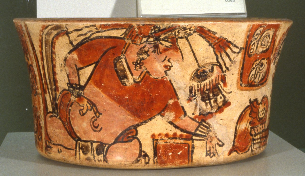 Naczynie pogrzebowe (ceramika) autorstwa Mayan