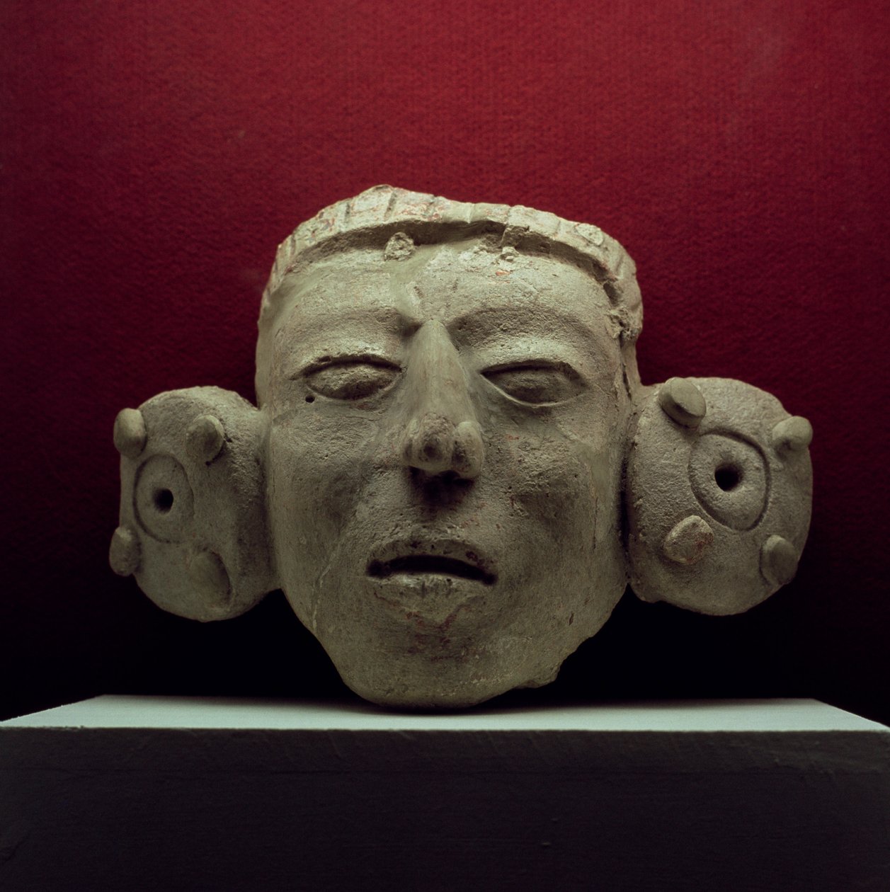 Maska, 500-900 AD (tynk) autorstwa Mayan