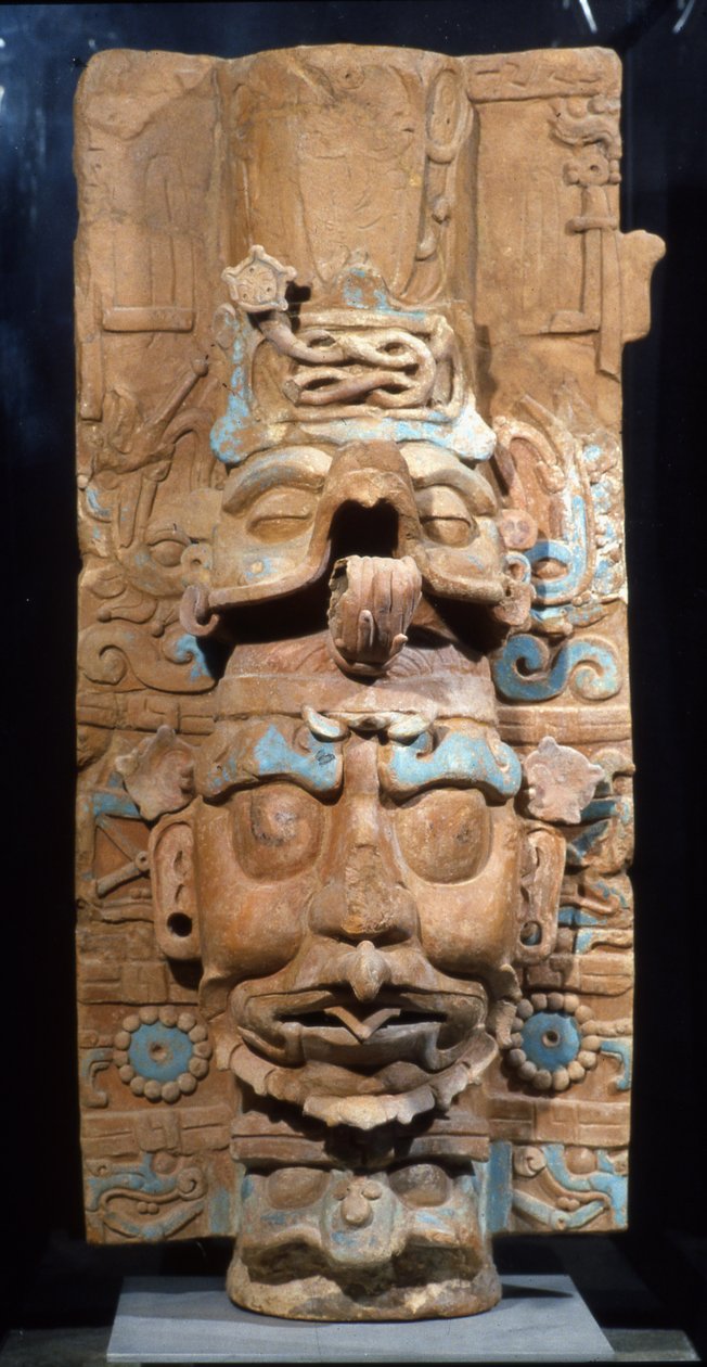 Palenque, kadzidło, późny okres klasyczny, 600-900 ne (terakota) (tył 310199) autorstwa Mayan