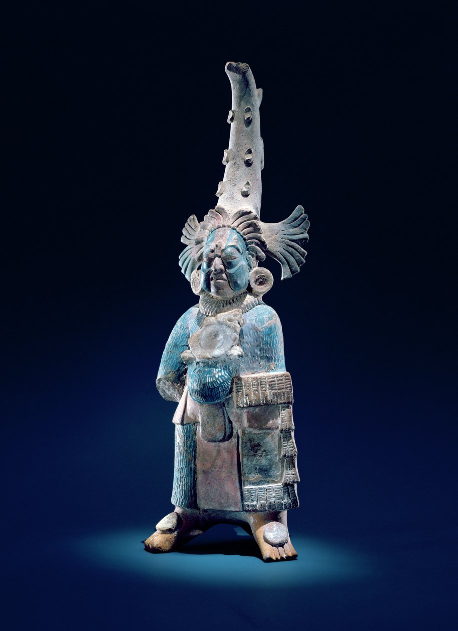 Kapłan w ceremonialnych szatach, Isle of Jaina (glina i farba) autorstwa Mayan