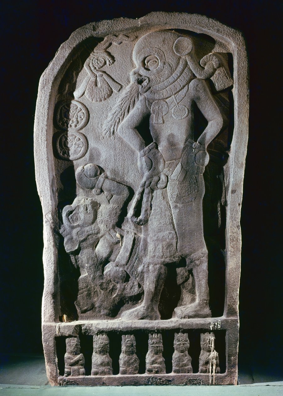 Stela przedstawiająca gracza w piłkę, z Gwatemali, okres klasyczny, 600-950 autorstwa Mayan