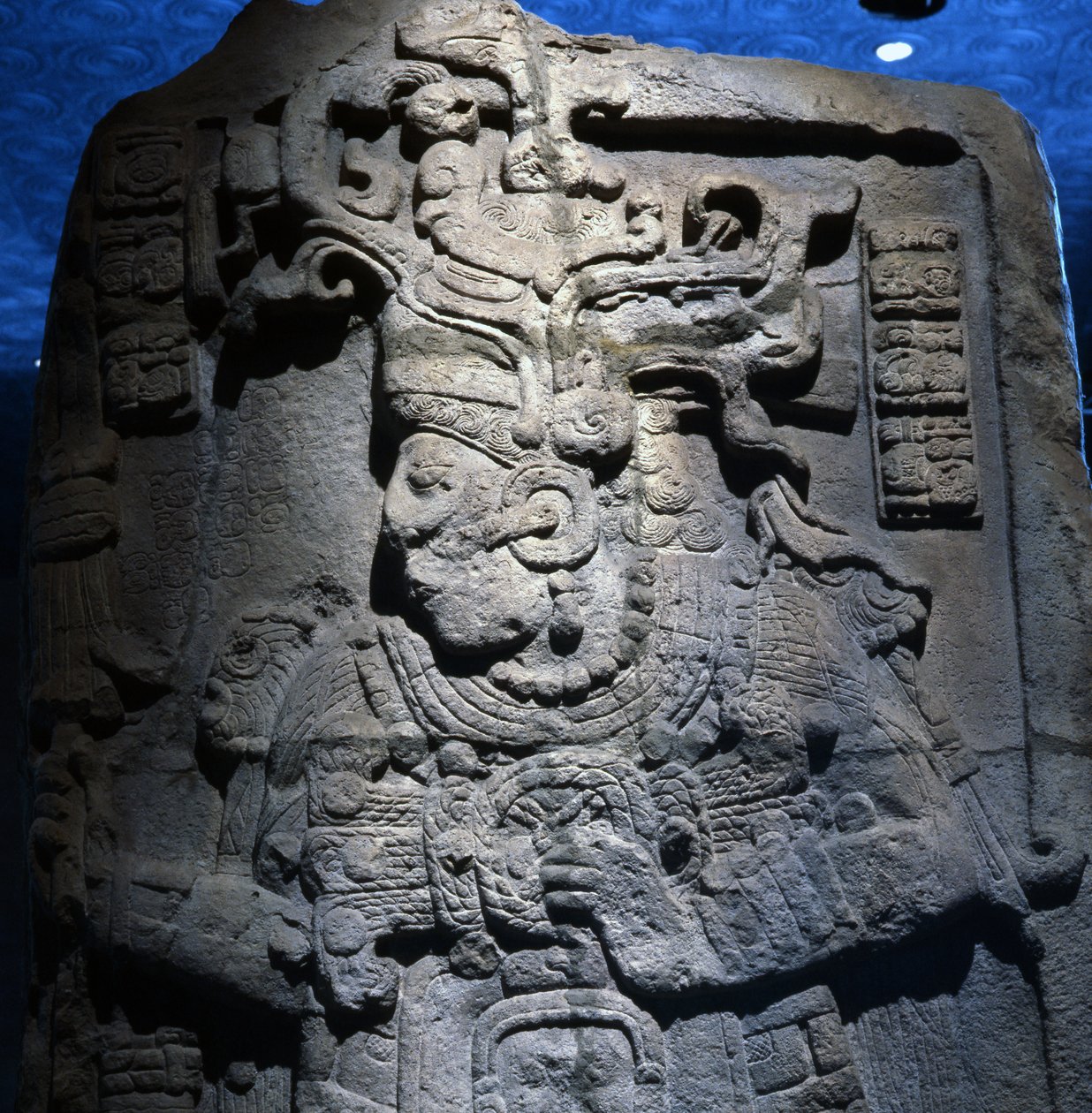 Stela z Calakmul, półwysep Jukatan, Meksyk, okres późnego klasyku, 600-900 ne autorstwa Mayan