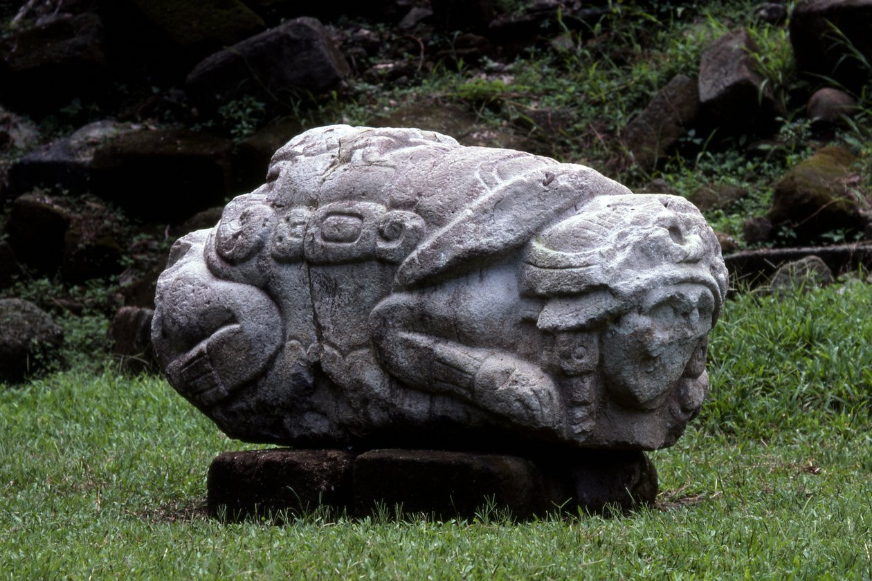 Kamień zoomorficzny, późny okres klasyczny (600-900 n.e.) autorstwa Mayan