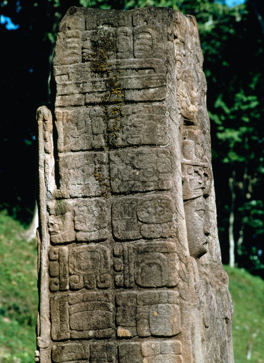 Fragment steli z Wielkiego Placu autorstwa Mayan