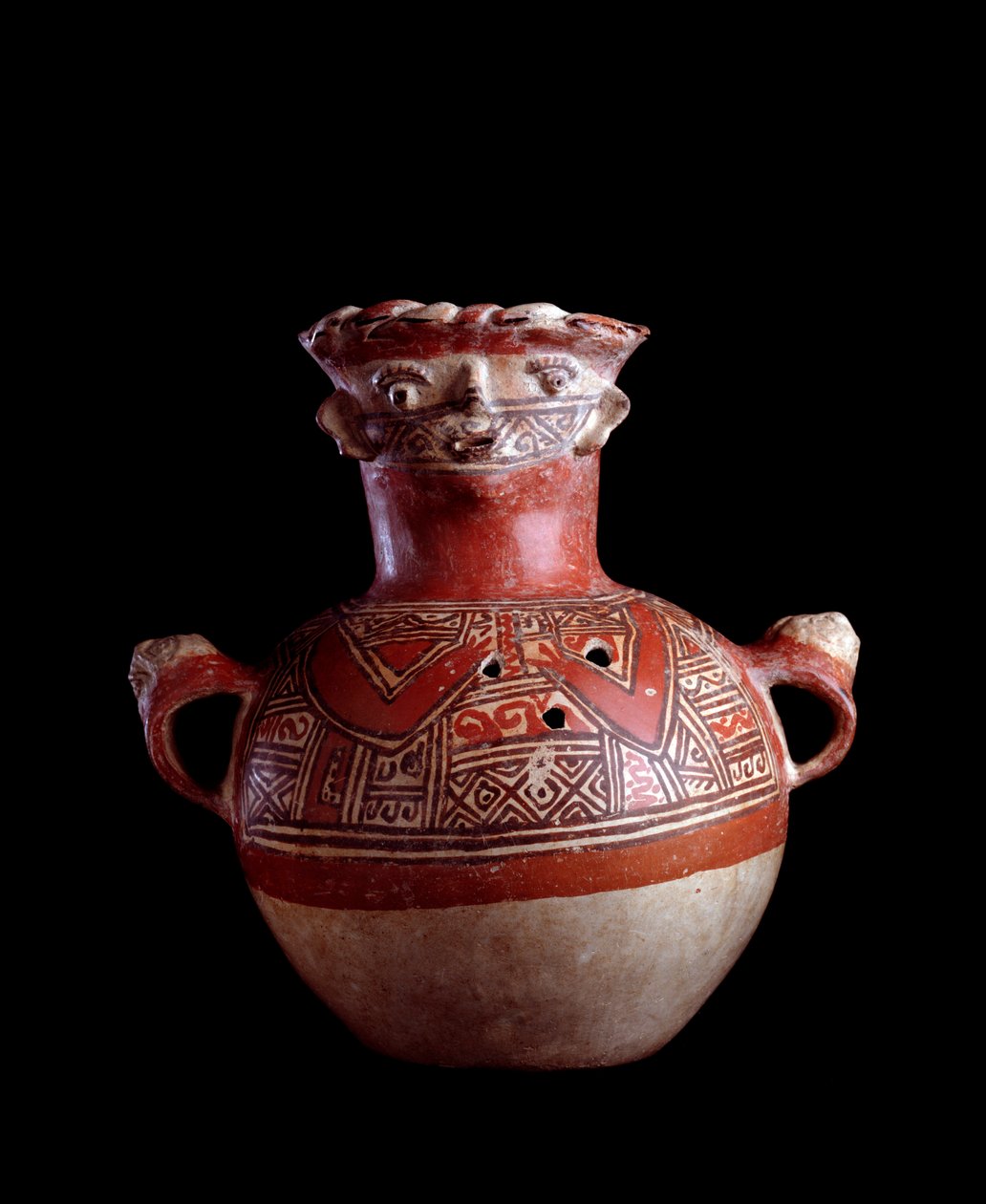 Sztuka prekolumbijska, cywilizacja Majów, okres postklasyczny: gliniana urna grobowa zoomorficzna. Ze Starego Mixco, Chimaltenango, Gwatemali. Gwatemala, Narodowe Muzeum Archeologii i Etnologii - Sztuka prekolumbijska, Cywilizacja Majów, okres postklasyczn autorstwa Mayan Mayan