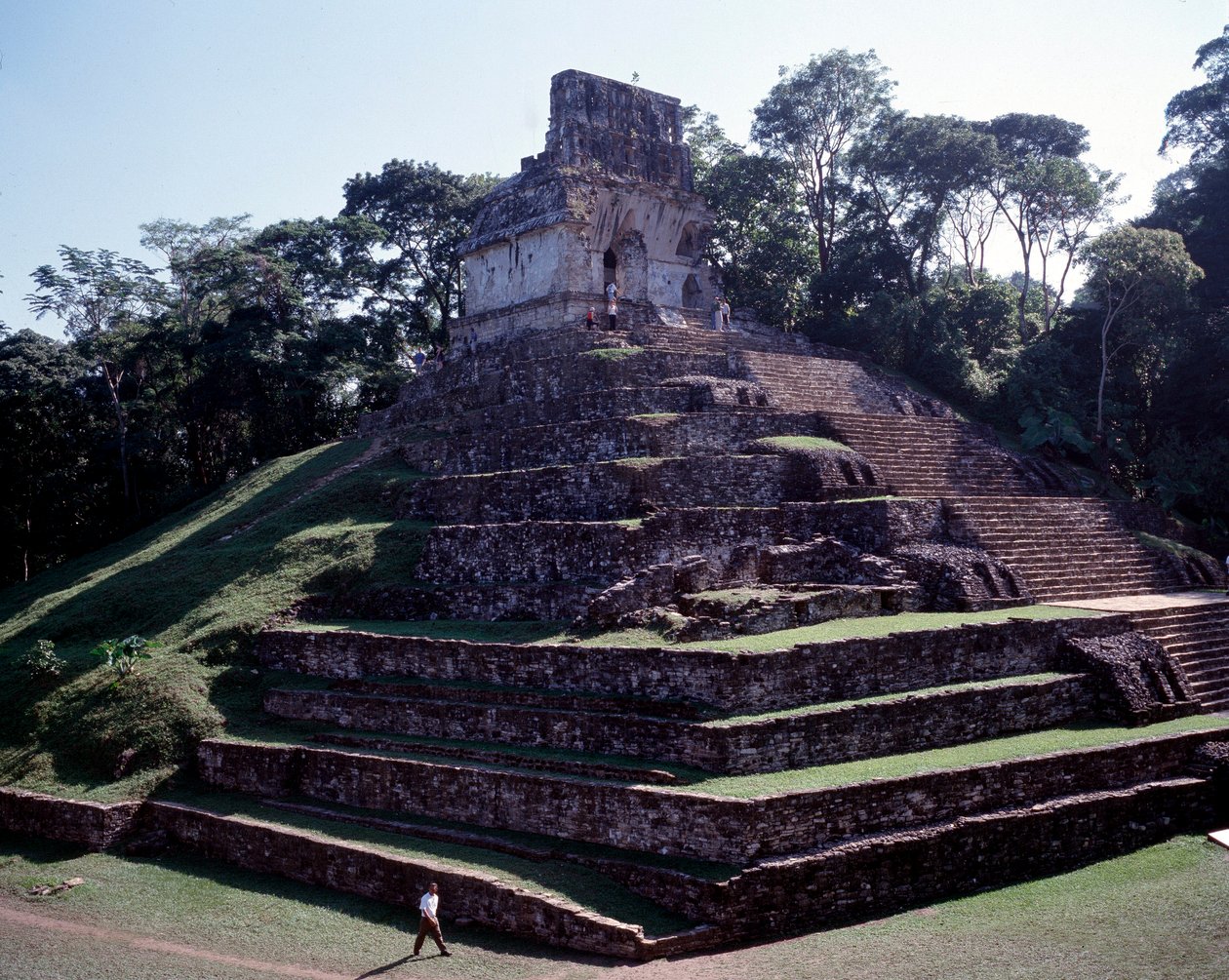 Cywilizacja przedkolumbijska: widok miejsca Palenque w Chiapas Klasyczny okres Majów autorstwa Mayan Mayan