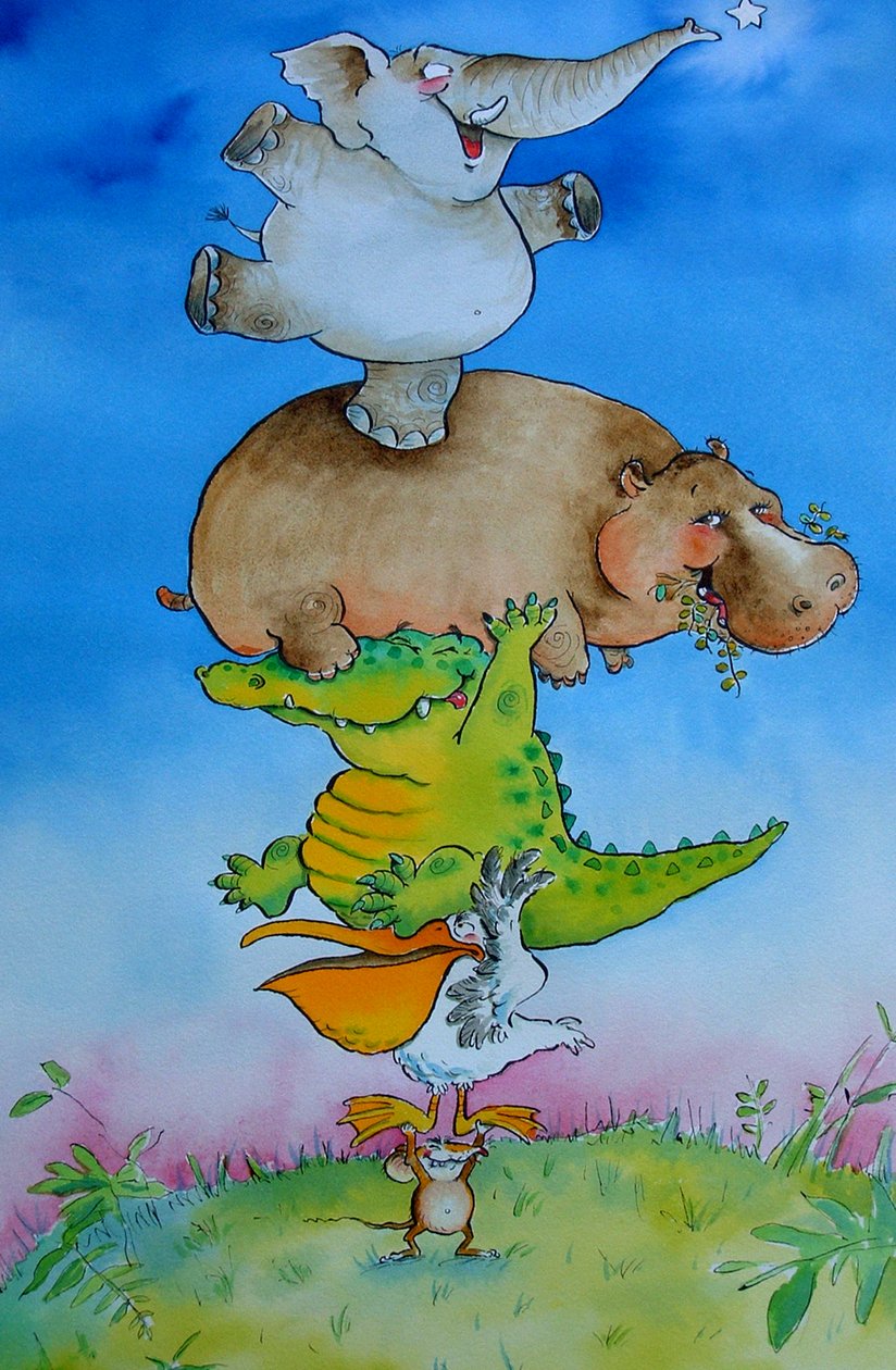 Super Mouse (pióro i atrament i toaleta na papierze) autorstwa Maylee Christie