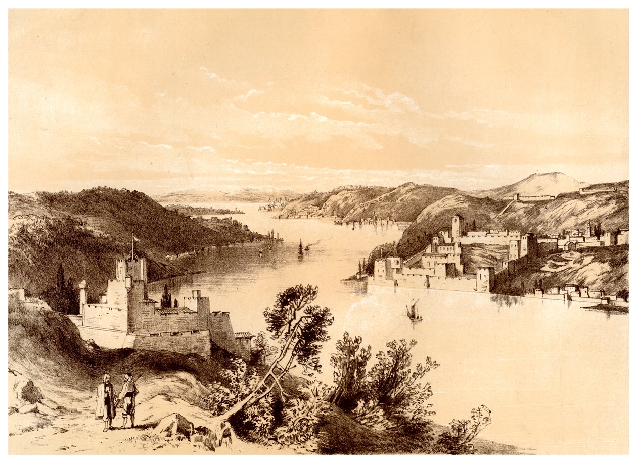 Twierdze Dardanele, Turcja, XIX wiek. autorstwa McFarlane and Erskine