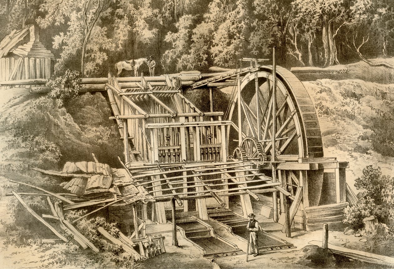 Kruszarka kwarcowa, Australia, 1879 autorstwa McFarlane and Erskine