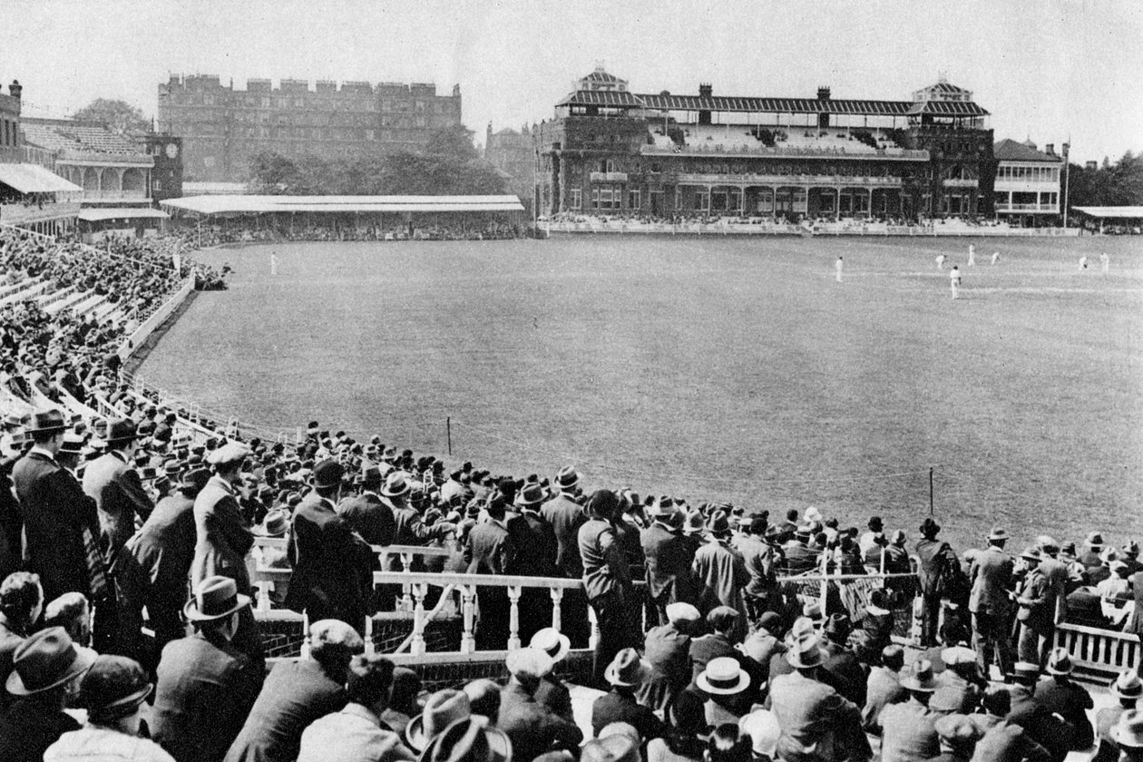 Mecz krykieta, boisko do krykieta Lords, Londyn, 1926-1927. autorstwa McLeish