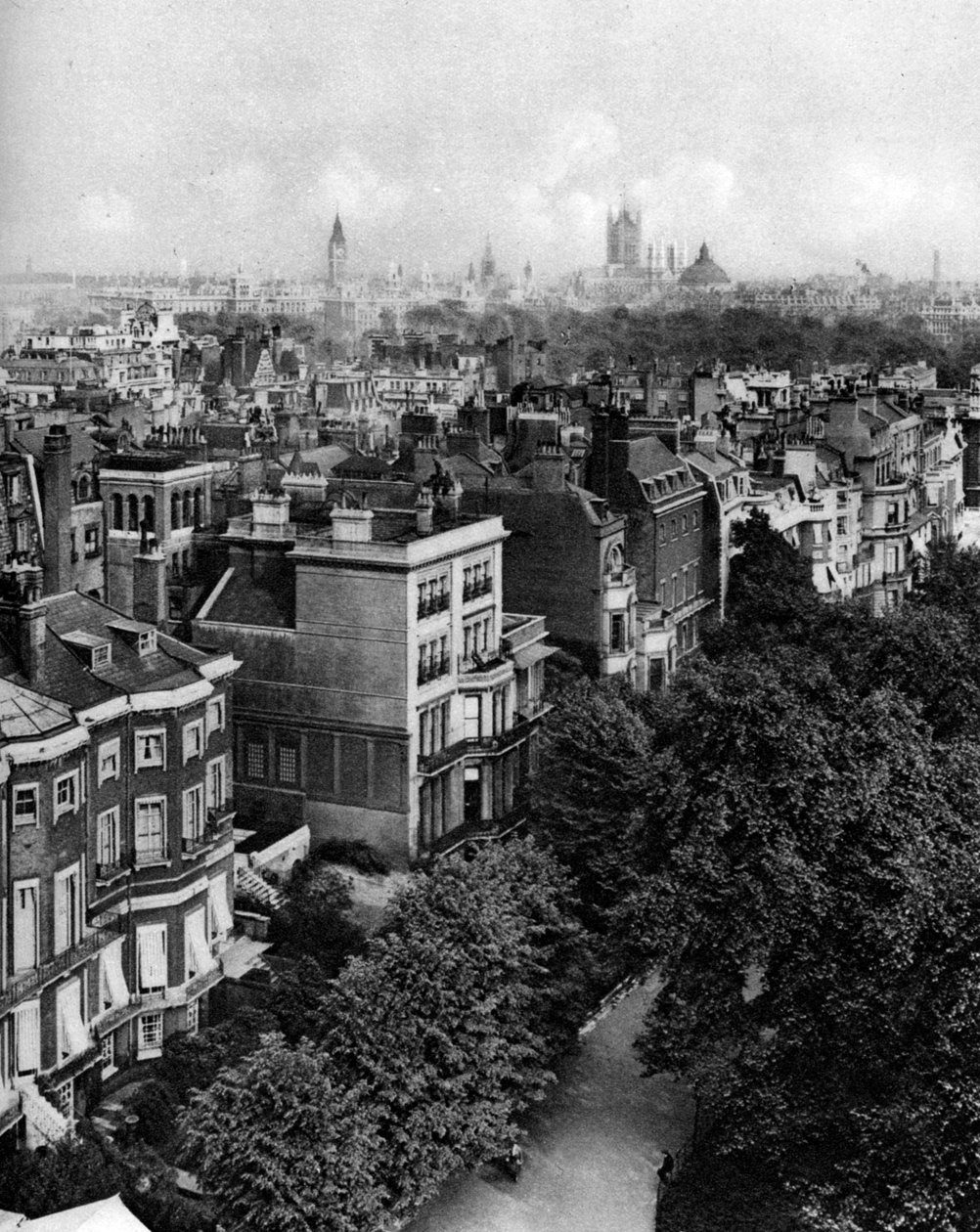 Domy przy Queens Walk, Green Park, Londyn, 1926-1927. autorstwa McLeish