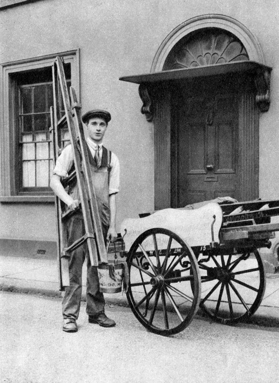 Myjka do okien w Islington, Londyn, 1926-1927 autorstwa McLeish