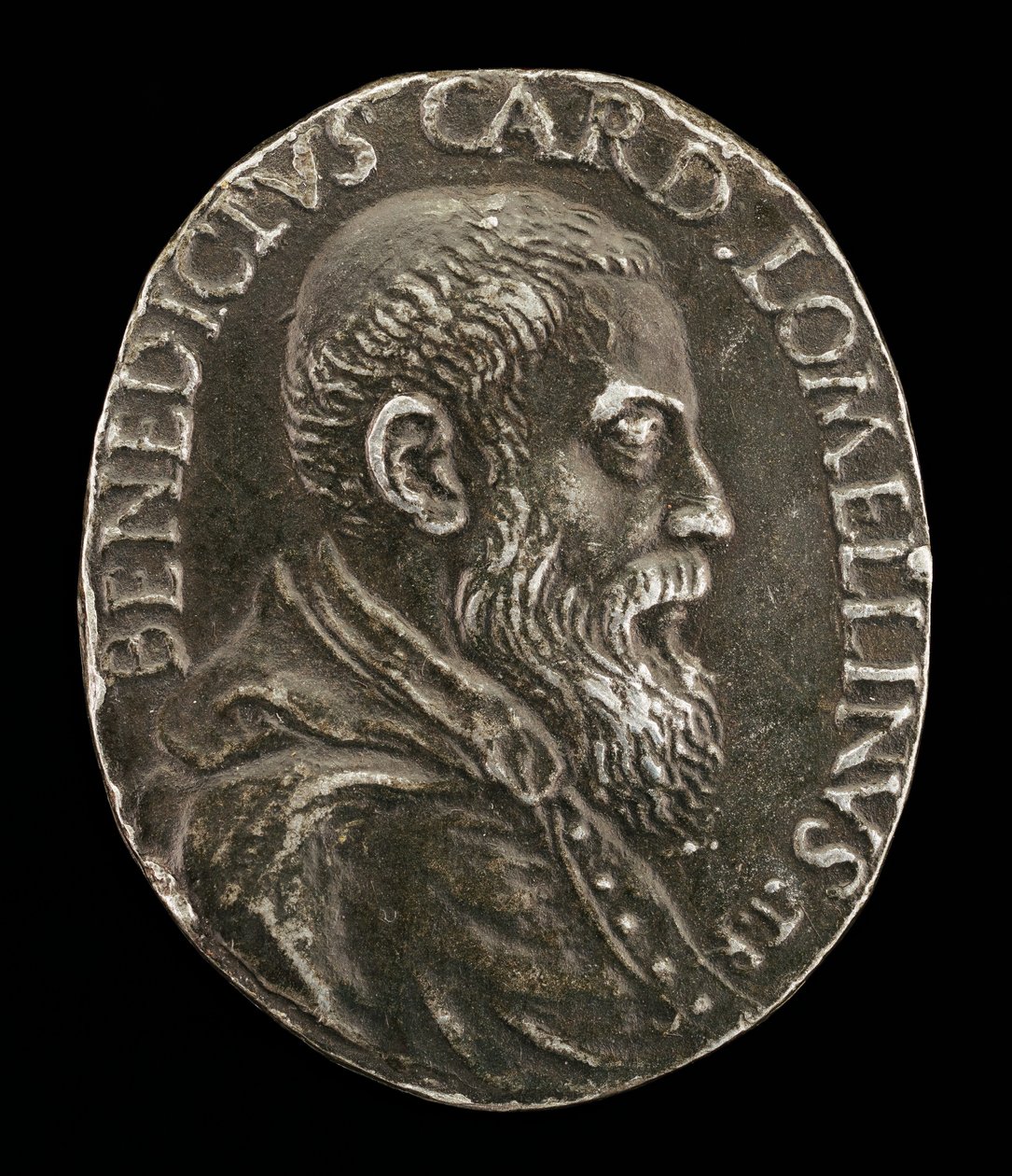 Benedetto Lomellini z Genui, 1517-1579, kardynał 1565 [awers]. autorstwa Medallist T.R.