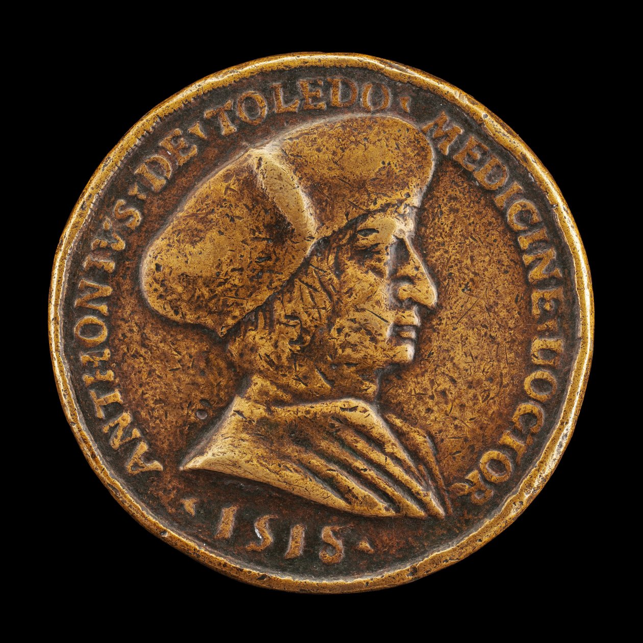 Antonio Gonzalo de Toledo, ok. 1930 r. 14801483-1524, Lekarz w Lyonie [awers], 1518. autorstwa Medallist of 1518
