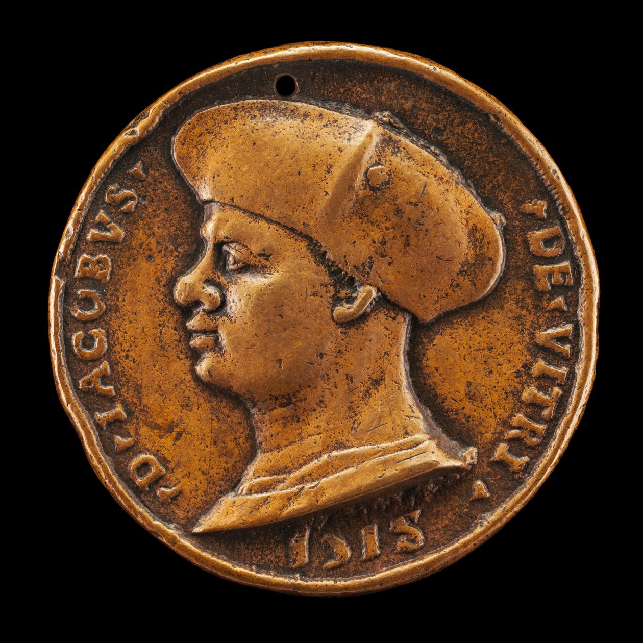 Jacques de Vitry-La Lière, zm. 1515, kanonik, dziekan i kanclerz [awers], 1518. autorstwa Medallist of 1518