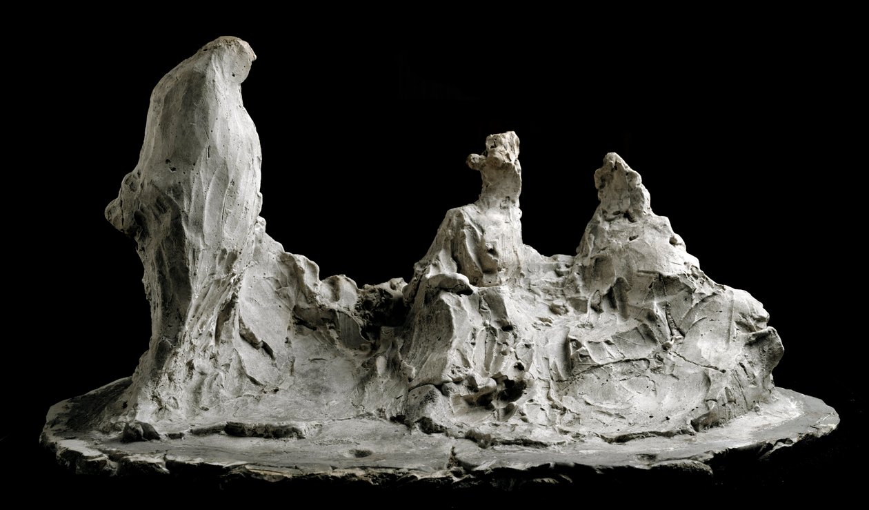 Rozmowa w rzeźbie ogrodowej Medardo Rosso (1858-1928) Barzio, Museo Medardo Rosso autorstwa Medardo Rosso