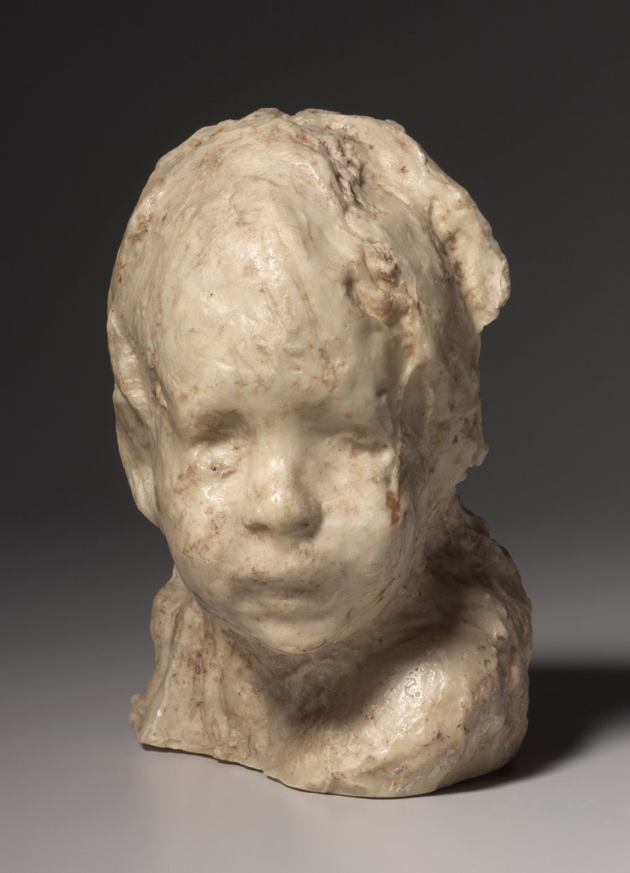 Żydowski chłopiec, ok.1892 (wosk na tynku) autorstwa Medardo Rosso