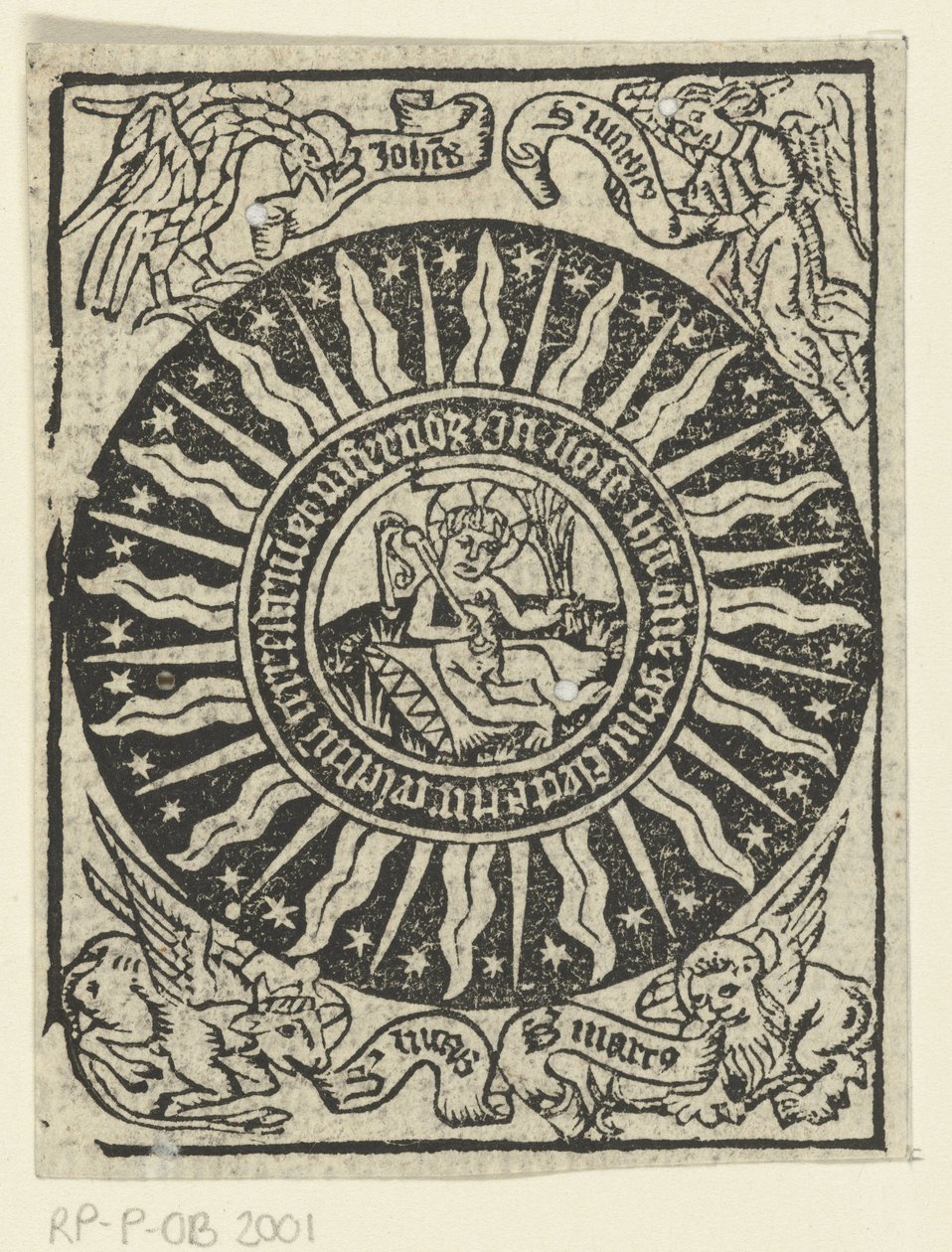 Dzieciątko Chrystus karze samego siebie. autorstwa Meester van de Delbecq Schreiber Passie (attributed to)