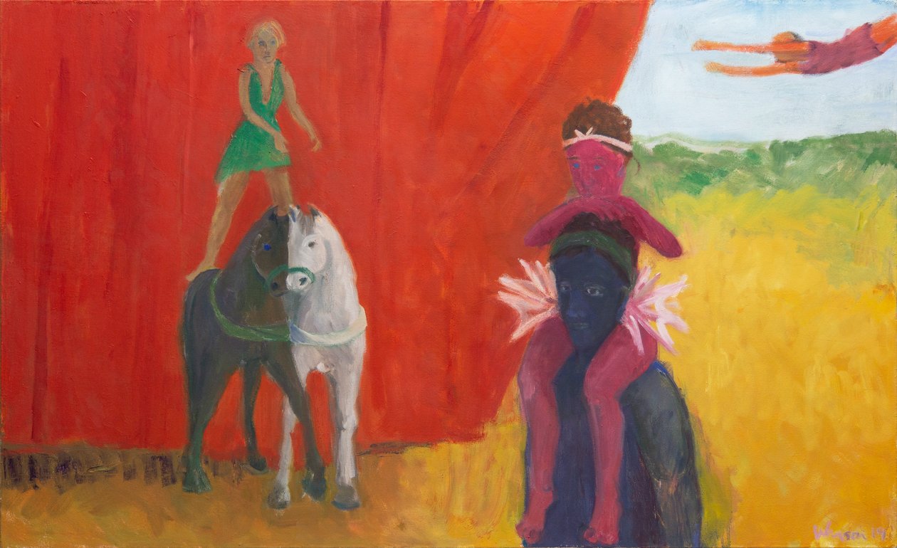 Trzy, dwa, jeden, 2019 (olej na płótnie) autorstwa Megan Williamson