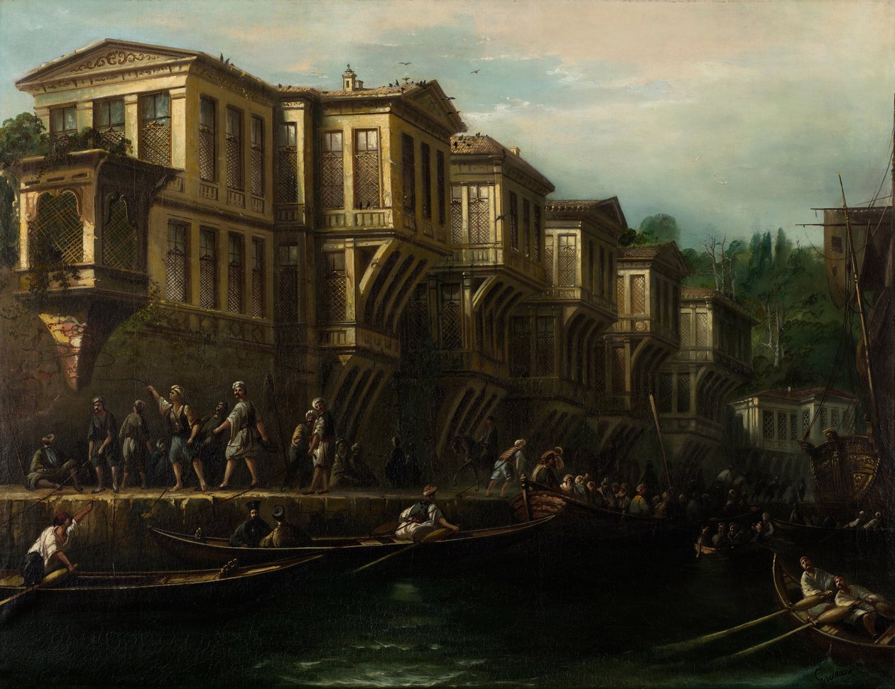 Said Pasha Waterfront Mansion, druga połowa XIX wieku. autorstwa Megerdich Jivanian