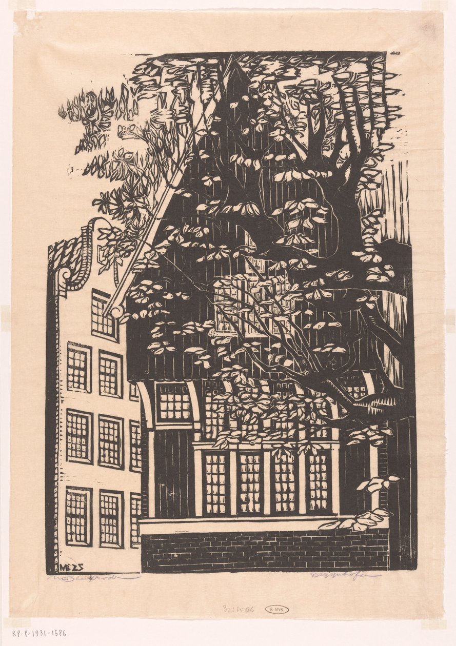 Beginaż w Amsterdamie autorstwa Meijer Bleekrode (signed by artist)