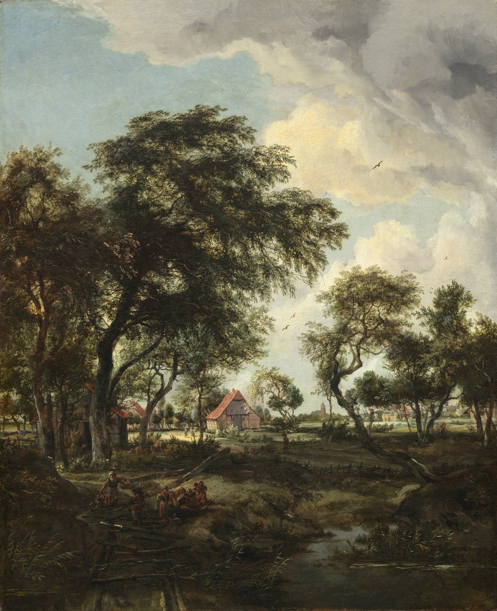 Farma w słońcu, 1668 autorstwa Meindert Hobbema
