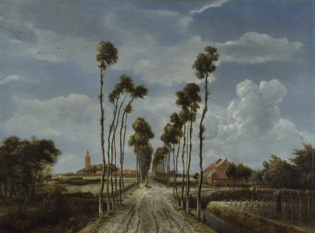 Aleja Middelharnis autorstwa Meindert Hobbema