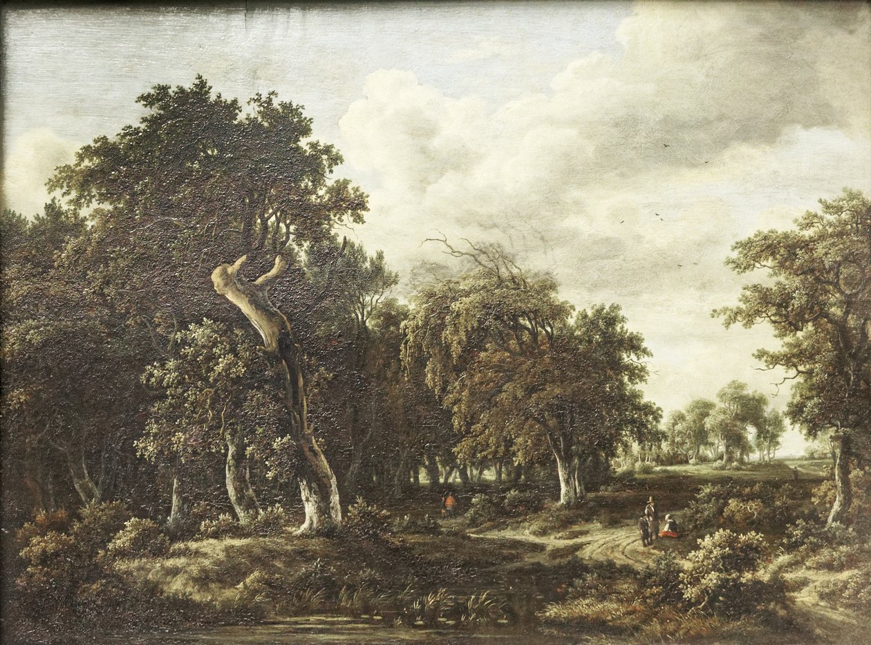 Las dębowy autorstwa Meindert Hobbema