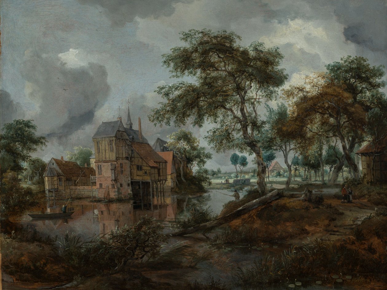 Zamek w Ootmarsum autorstwa Meindert Hobbema
