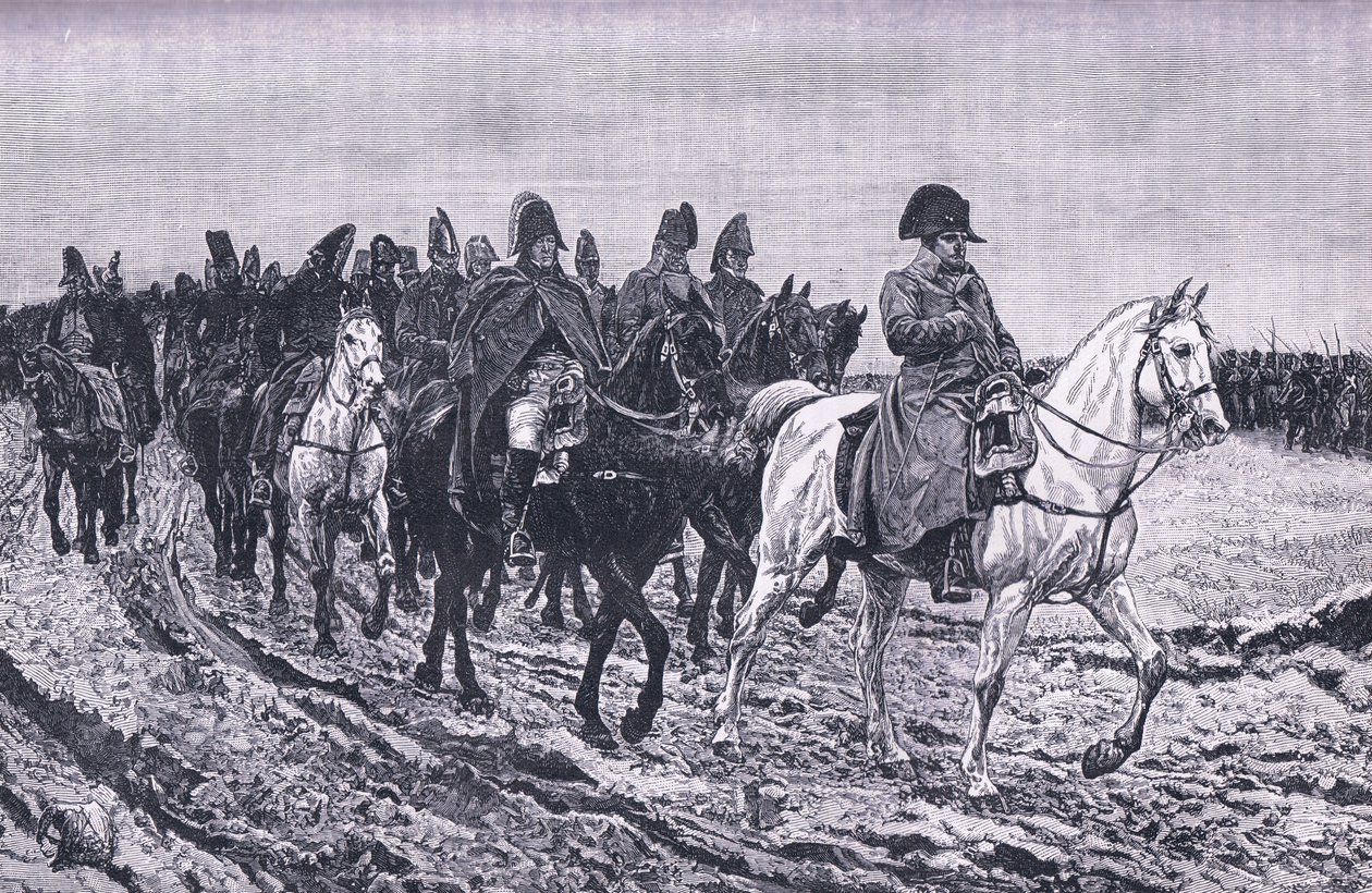 Odwrót z Moskwy AD 1812 autorstwa Meissonier