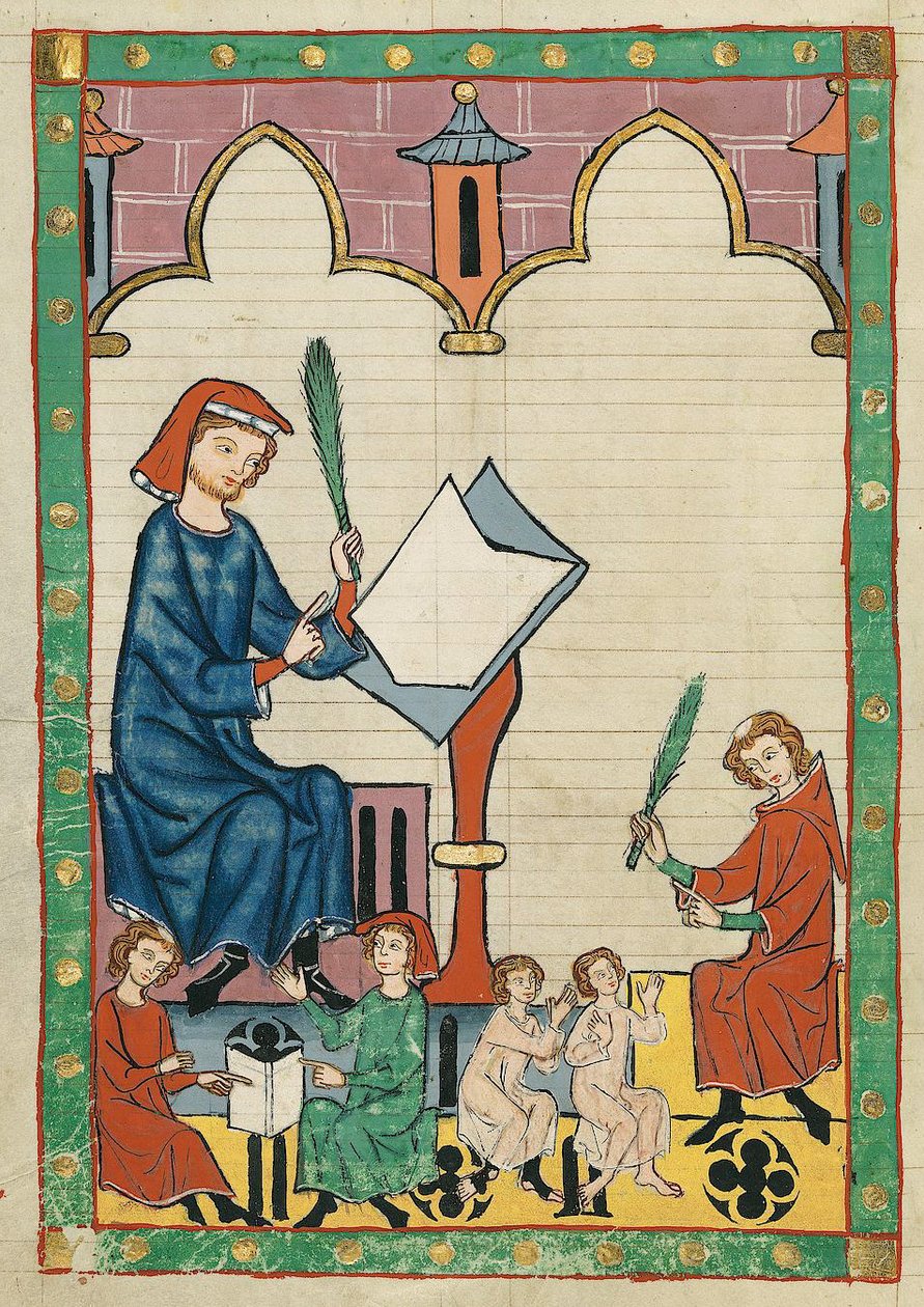 Nauczyciel w Esslingen autorstwa Meister des Codex Manesse