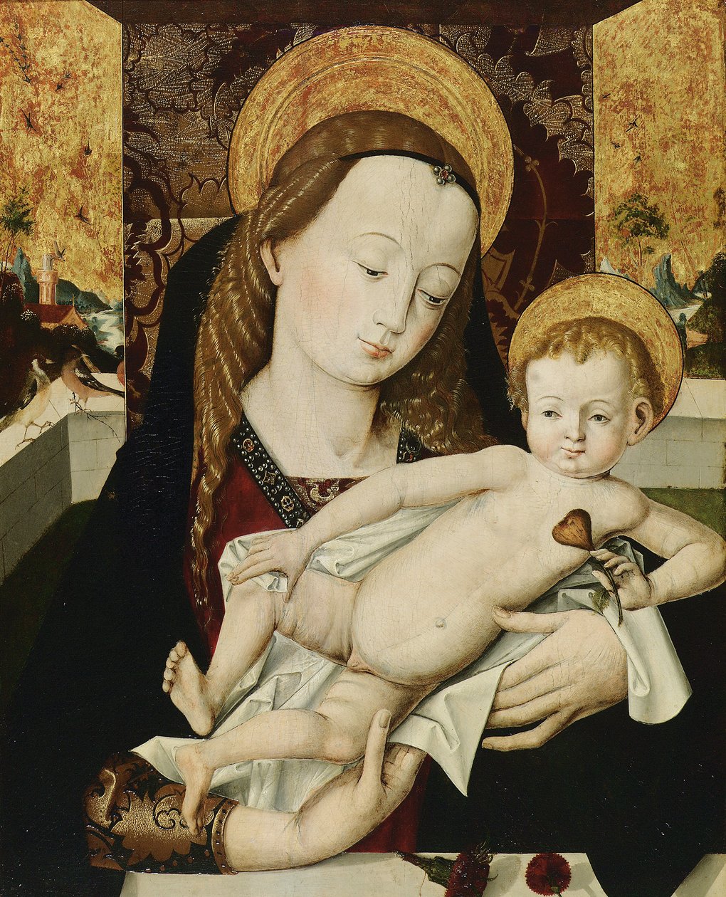 Madonna z Dzieciątkiem autorstwa Meister der Habsburger