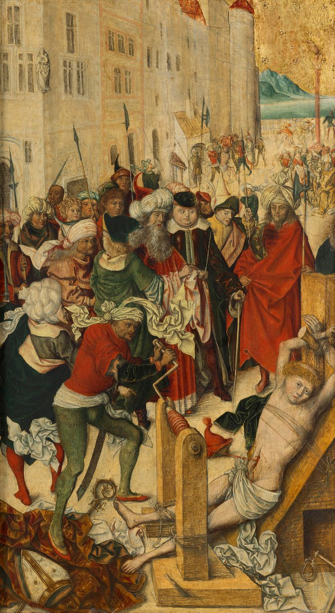 Męczeństwo św. Erasmus autorstwa Meister der Heiligenmartyrien