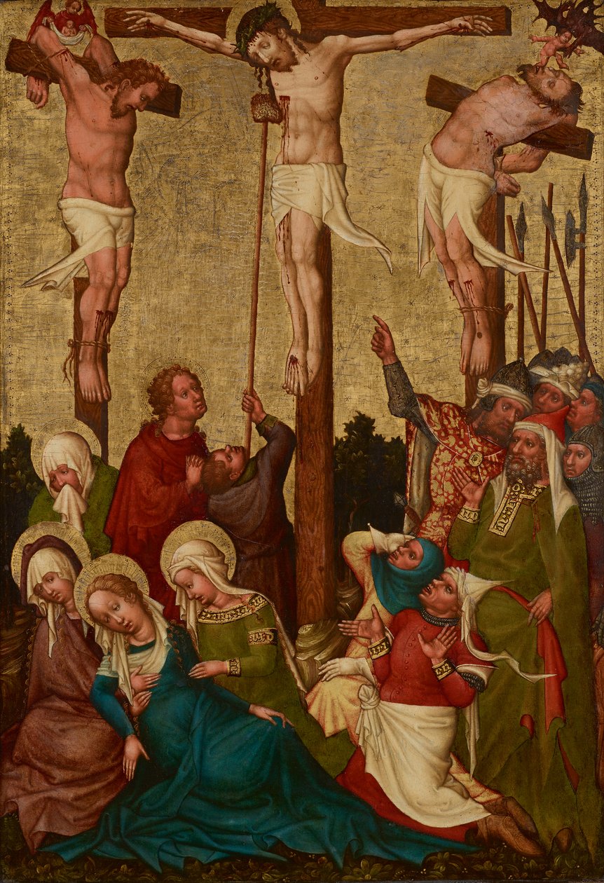 Ukrzyżowanie Chrystusa autorstwa Meister der St. Lambrechter Votivtafel