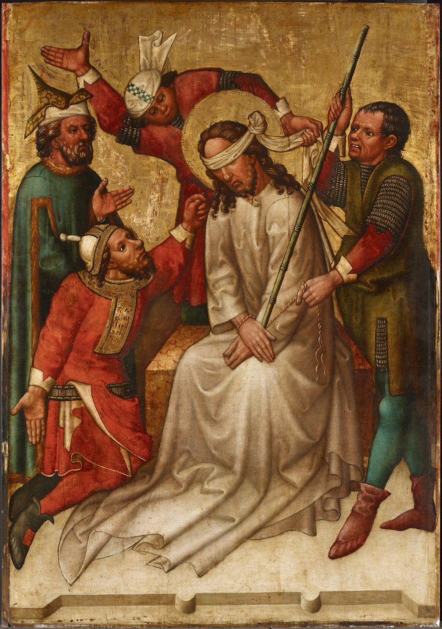 szyderstwo z Chrystusa autorstwa Meister des Andreasaltars