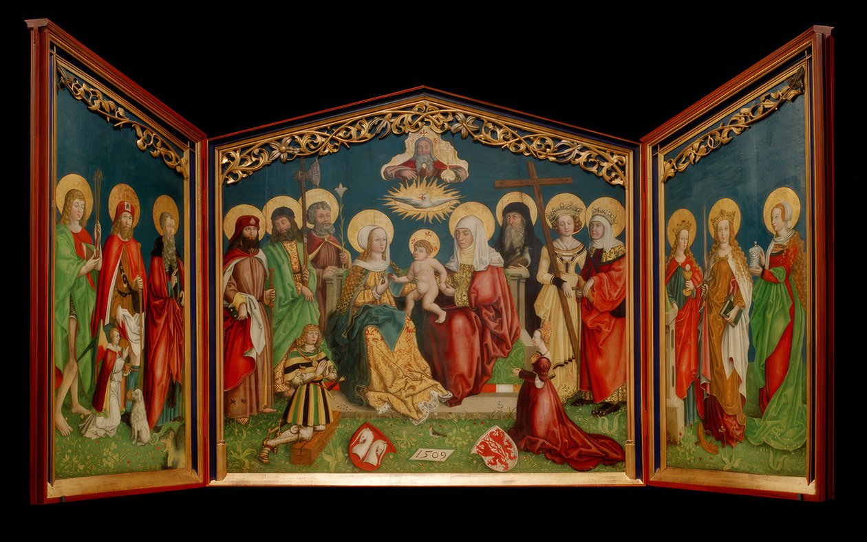 Annenaltar autorstwa Meister mit dem Stieglitz