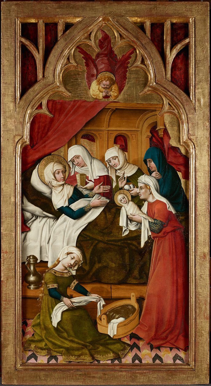 Narodziny Maryi autorstwa Meister von Schloss Lichtenstein