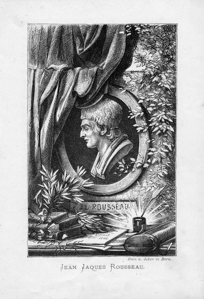 grawerowany portret autorstwa Melchior Karl Jeker