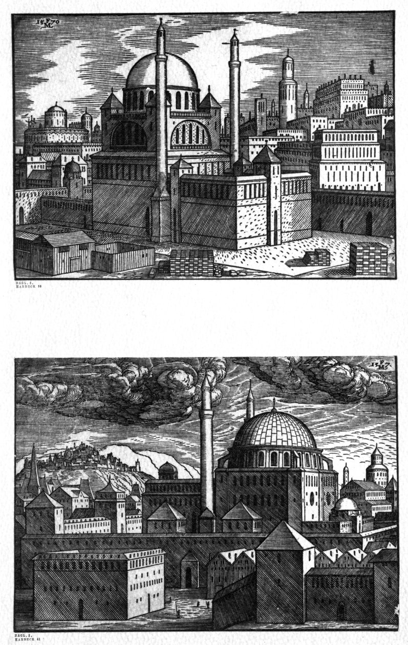 Meczety Konstantynopola, 1570 autorstwa Melchior Lorck