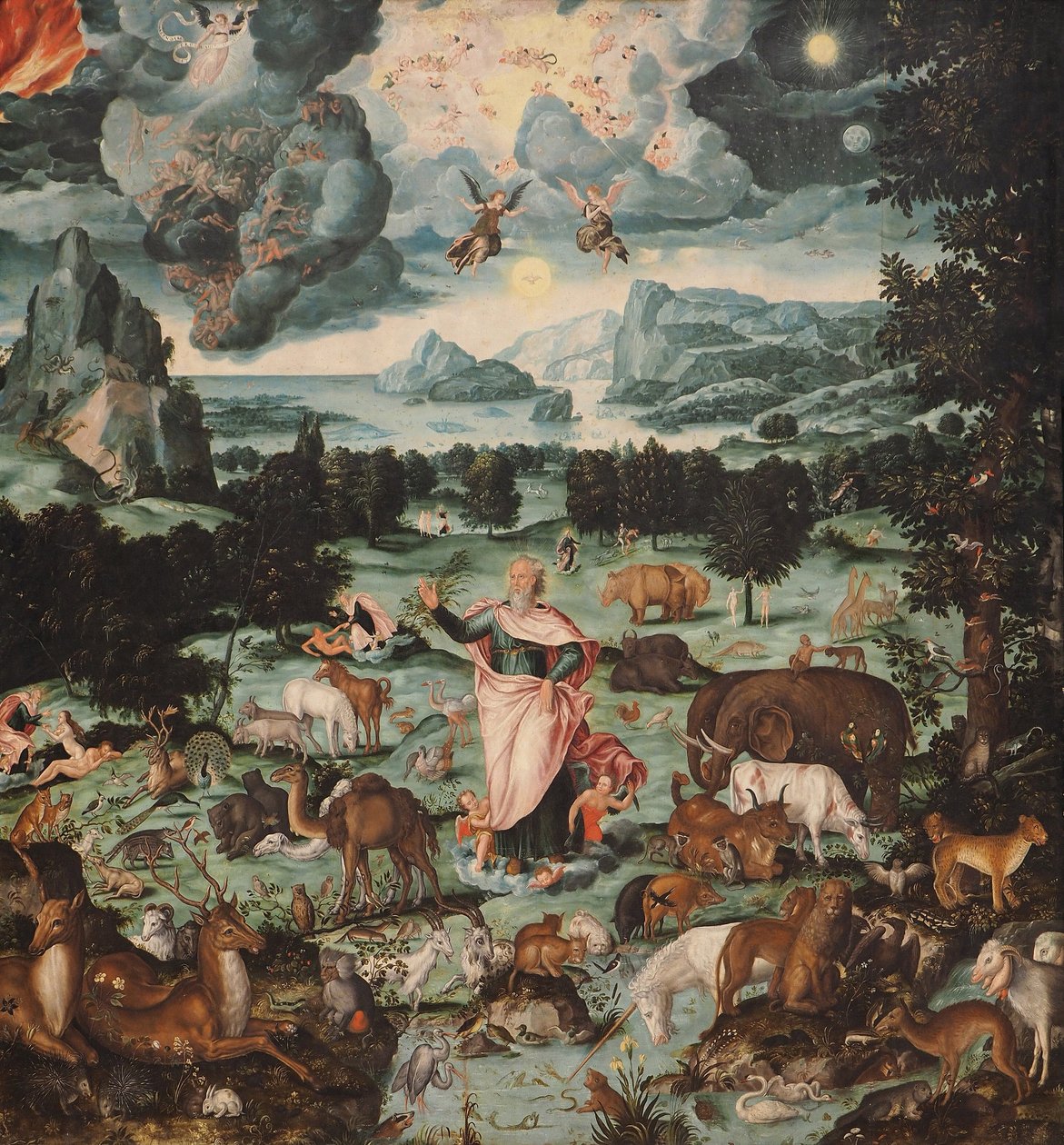 Stworzenie Świata, 1575 autorstwa Melchior Bocksberger