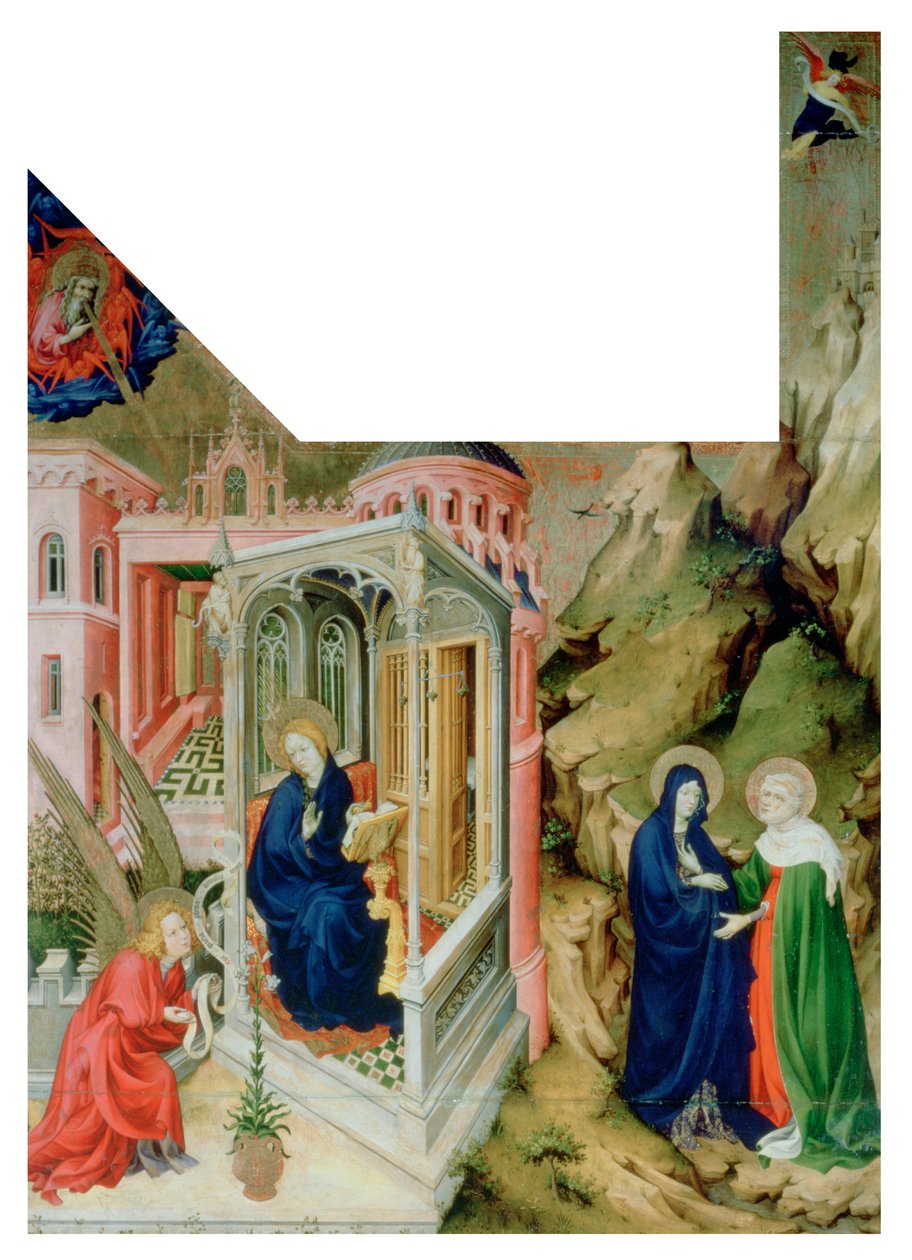 Zwiastowanie i Nawiedzenie, 1394-1399 autorstwa Melchior Broederlam